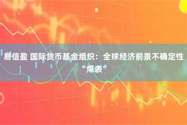 易信盈 国际货币基金组织：全球经济前景不确定性“爆表”