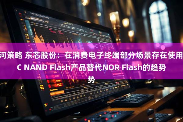 银河策略 东芯股份：在消费电子终端部分场景存在使用SLC NAND Flash产品替代NOR Flash的趋势