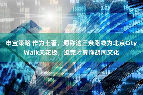 申宝策略 作为土著，愿称这三条路线为北京CityWalk天花板，逛完才算懂胡同文化